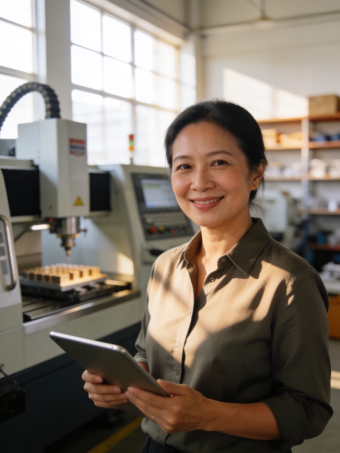Business owner in her workshop